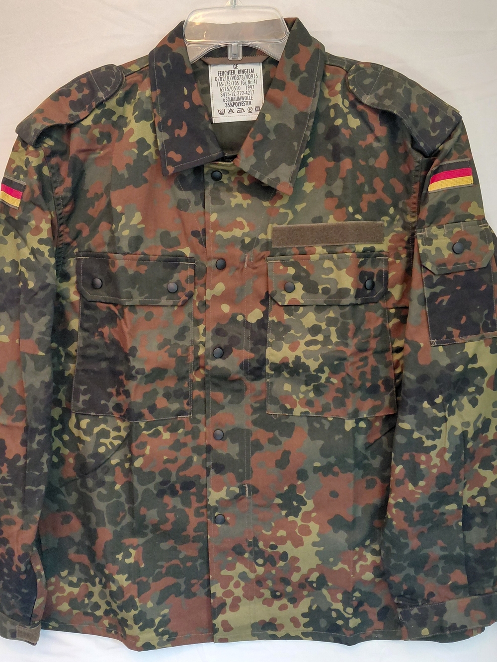 Source Unknown Flecktarn Military Field Jacket - Brown/Green Camo. #2606